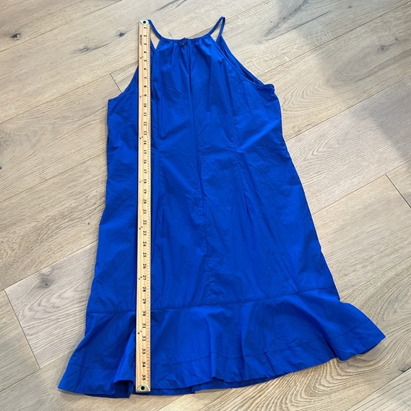 J. Crew Dress Royal Blue Size 10 Summer Lightweight Flutter Hem - Picture 5 of 9